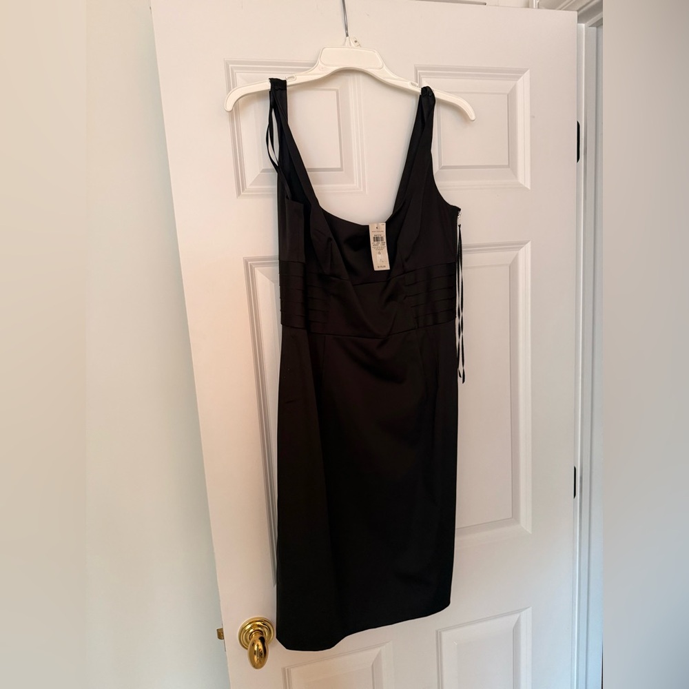 NWT   Ann Taylor Black Midi Dress